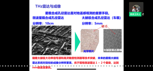 Prof. Min Hu presenting terahertz applications